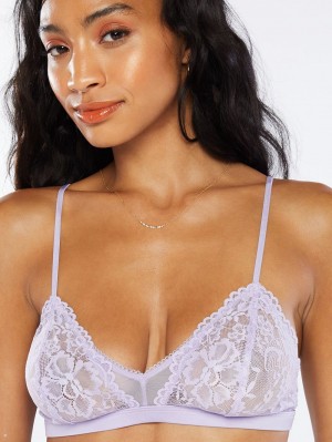 Savage X Fenty Floral Lace & Mesh Lilla | UX6910324