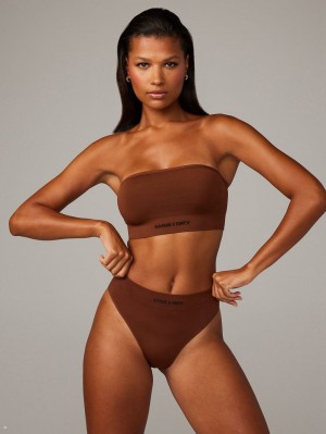 Savage X Fenty Seamless Bandeau Brune | MJ8361925