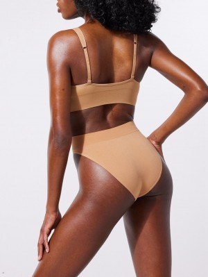 Savage X Fenty Seamless High-Talje Beige | VZ0981753