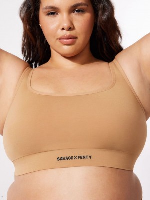 Savage X Fenty Seamless Scoop-Neck Beige | CP5867190