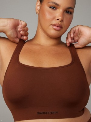 Savage X Fenty Seamless Scoop-Neck Brune | EY8902341