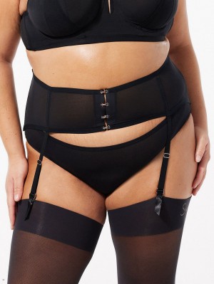 Savage X Fenty See Thru U Garter Belt Sort | ZM8054132