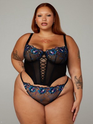 Savage X Fenty Wallflower Bustier Sort | OA6574013