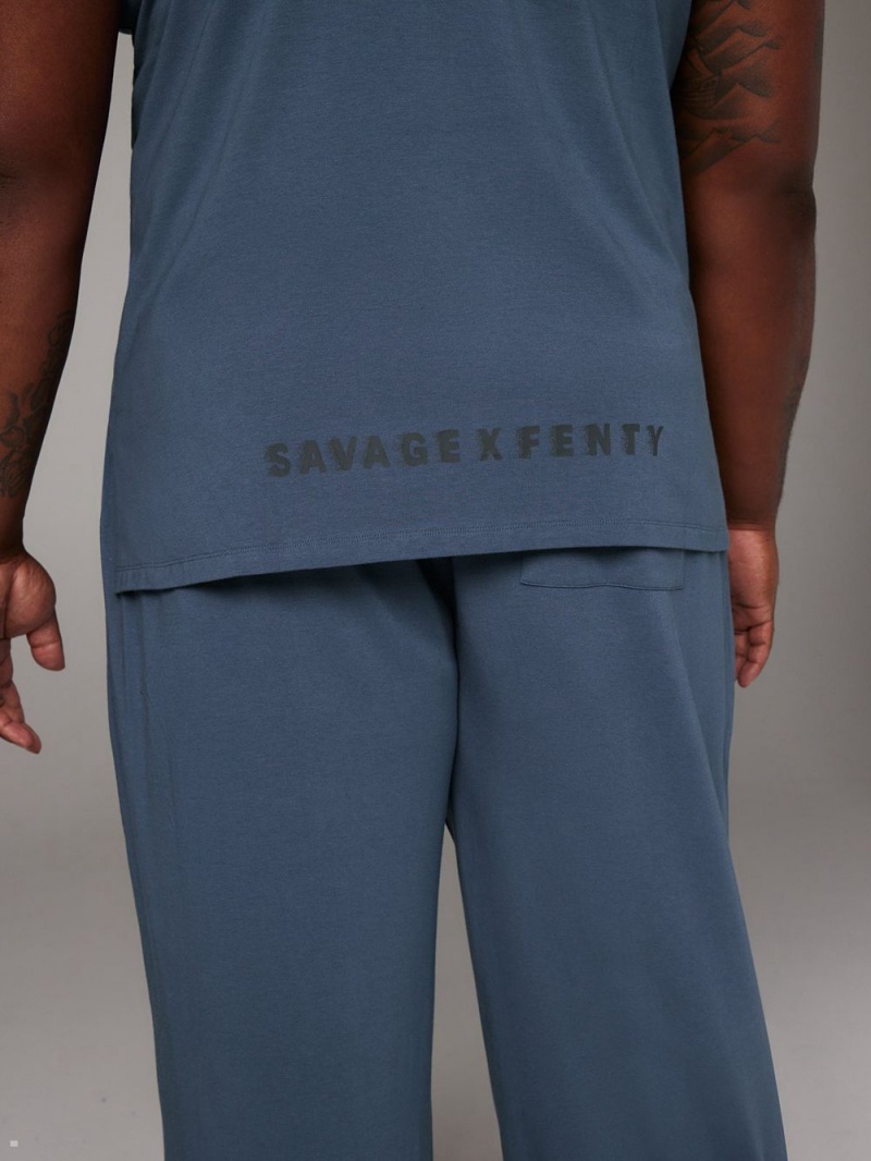 Savage X Fenty Bed Of Dreams Sleep Tank Blå | RY6972403