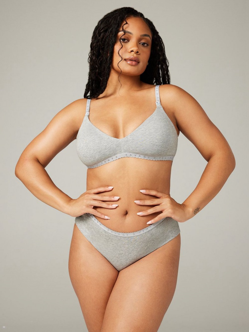 Savage X Fenty Cotton Maternity Grå | FV4687093