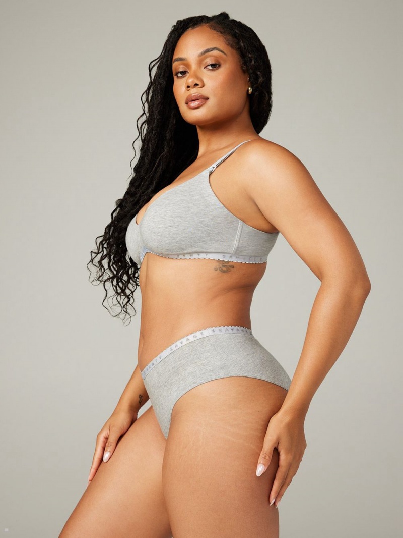 Savage X Fenty Cotton Maternity Grå | FV4687093