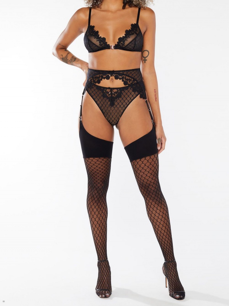 Savage X Fenty Madame X Fishnet Thigh High Sort | KP0384651