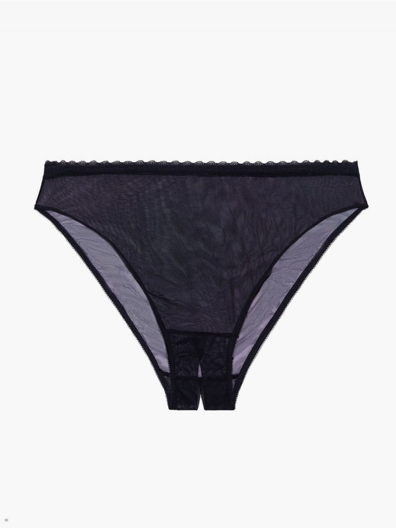 Savage X Fenty Mesh Crotchless High-Leg Sort | LH0235841