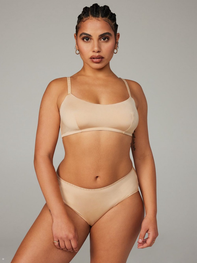 Savage X Fenty New Microfiber Unlined Beige | NS6945278