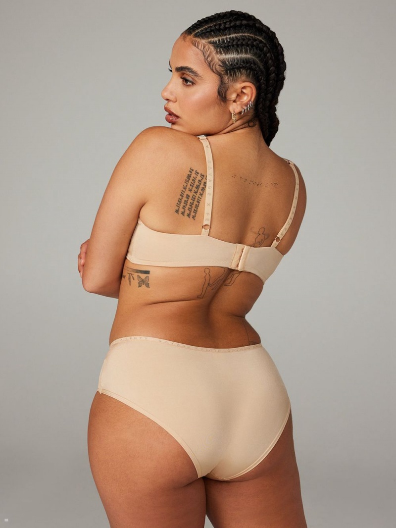 Savage X Fenty New Microfiber Unlined Beige | NS6945278