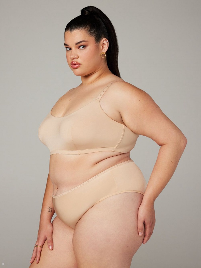 Savage X Fenty New Microfiber Unlined Beige | MP0518627