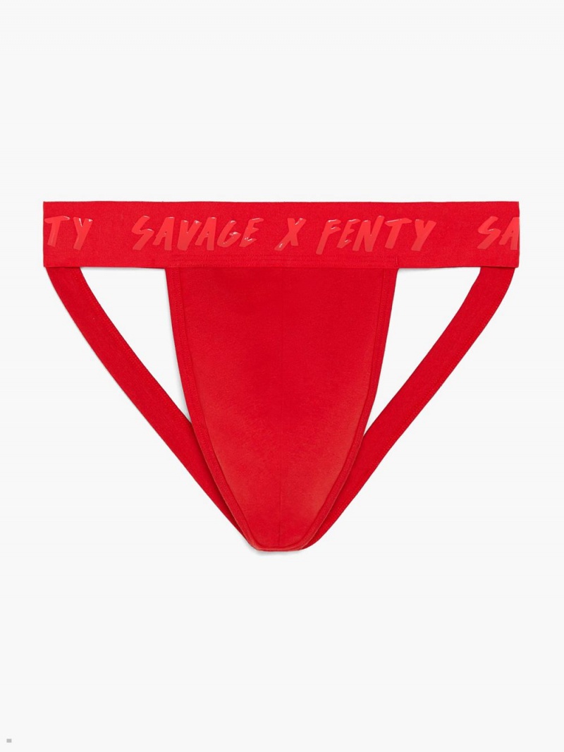 Savage X Fenty Rebel Cherub Jock Páskové Rød | XP5732960