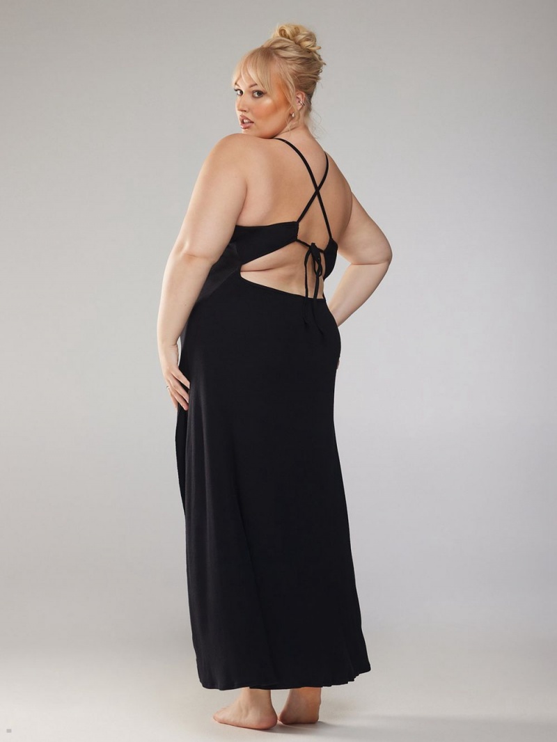 Savage X Fenty Rib Xssentials Maxi Slip Sort | OF1398042