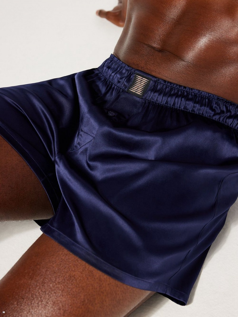 Savage X Fenty Satin Boxers Blå | FL3425706