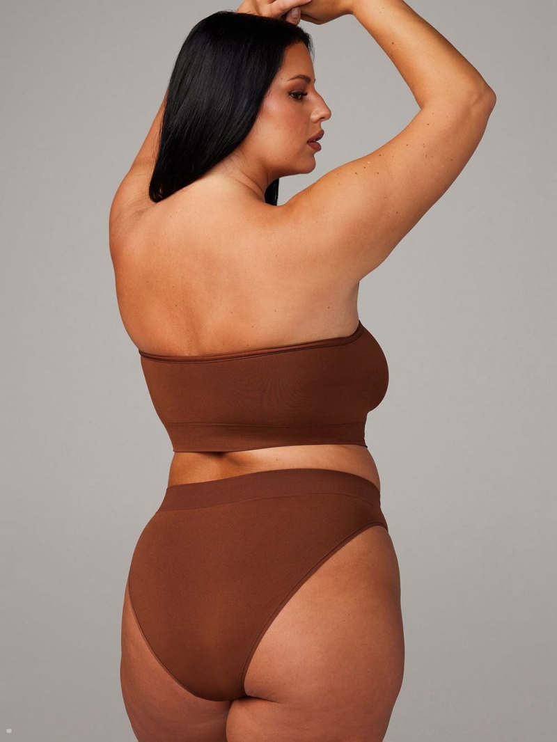 Savage X Fenty Seamless Bandeau Brune | EC4786031