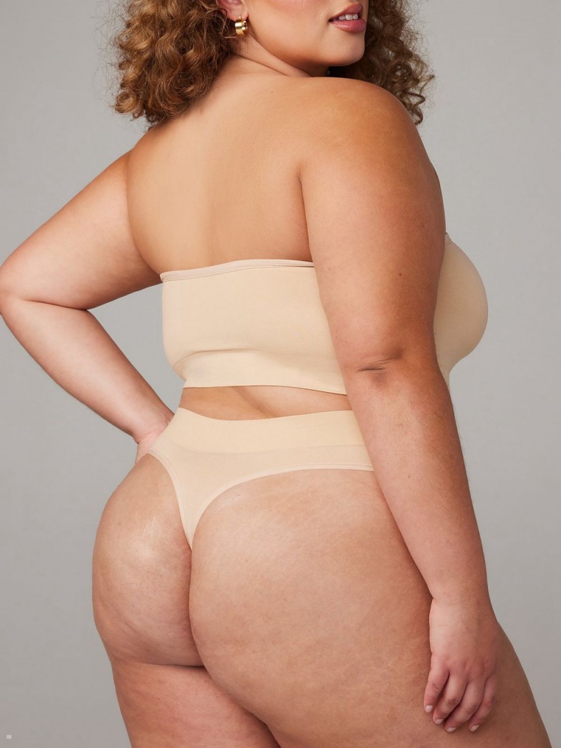 Savage X Fenty Seamless High-Talje Beige | WH9532417