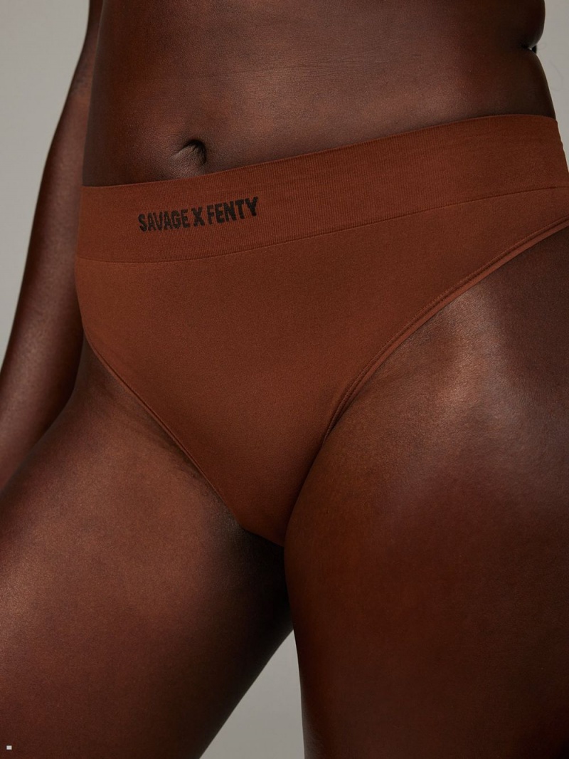 Savage X Fenty Seamless High-Talje Brune | VK8123750