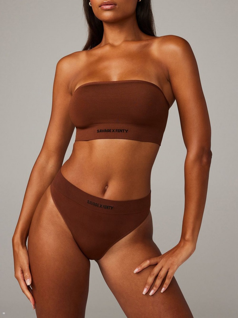 Savage X Fenty Seamless High-Talje Brune | FP6327045