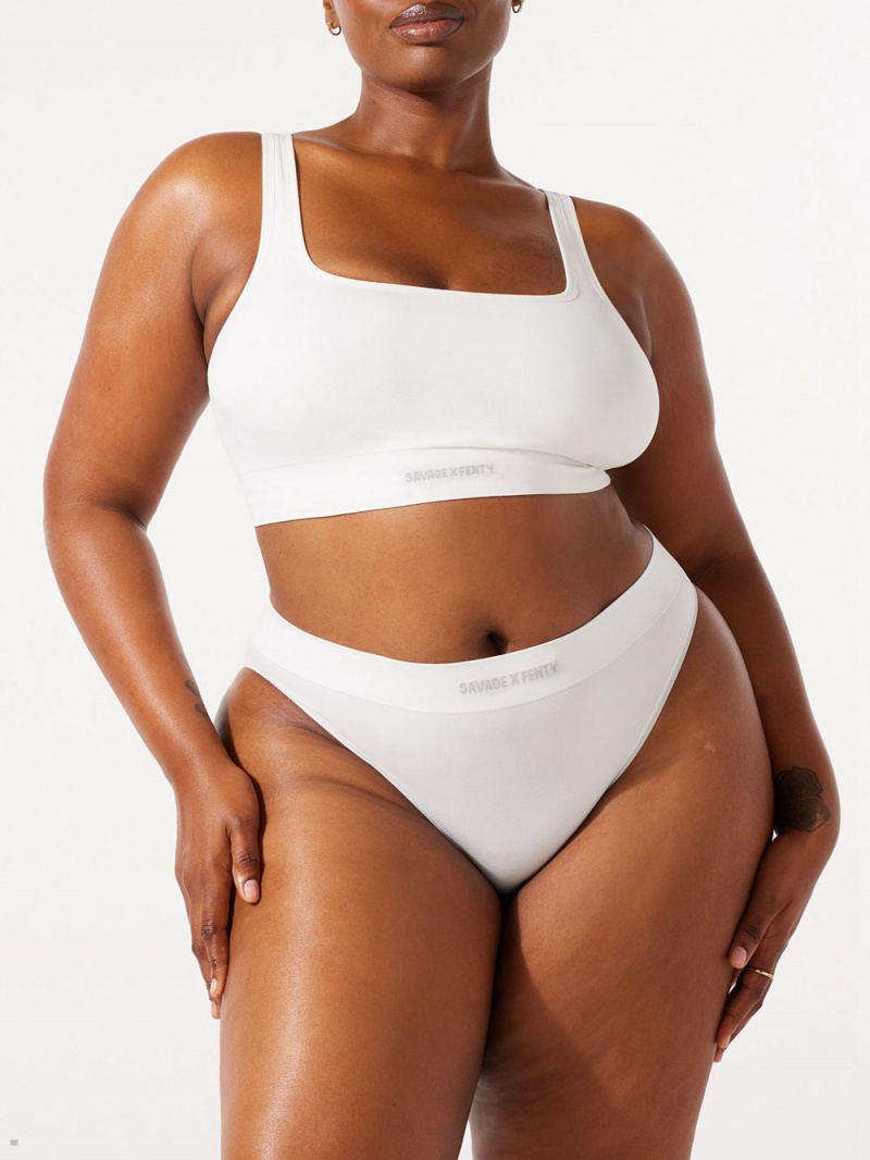 Savage X Fenty Seamless High-Talje Hvide | TU8024719