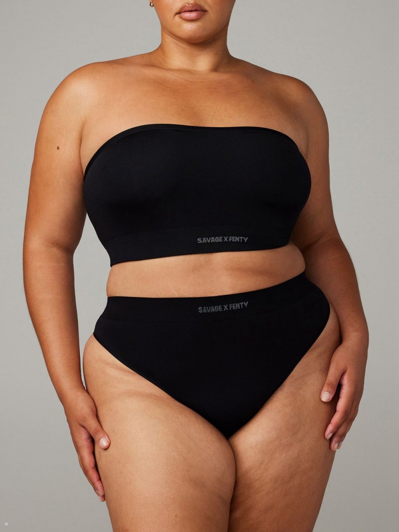 Savage X Fenty Seamless High-Talje Sort | JL1297564