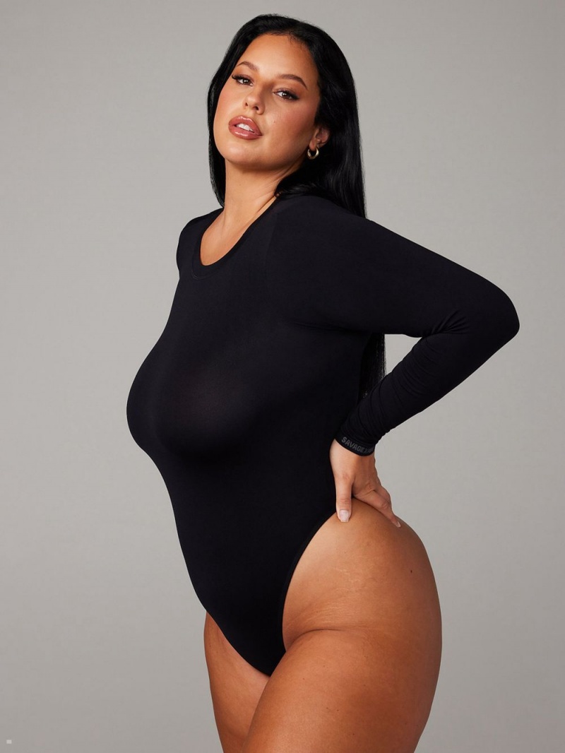 Savage X Fenty Seamless Long-Sleeve Teddy Sort | CT2169483