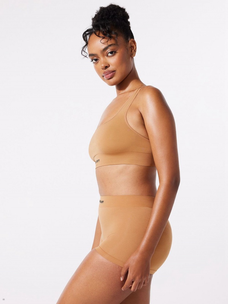 Savage X Fenty Seamless Scoop-Neck Beige | VT4708961