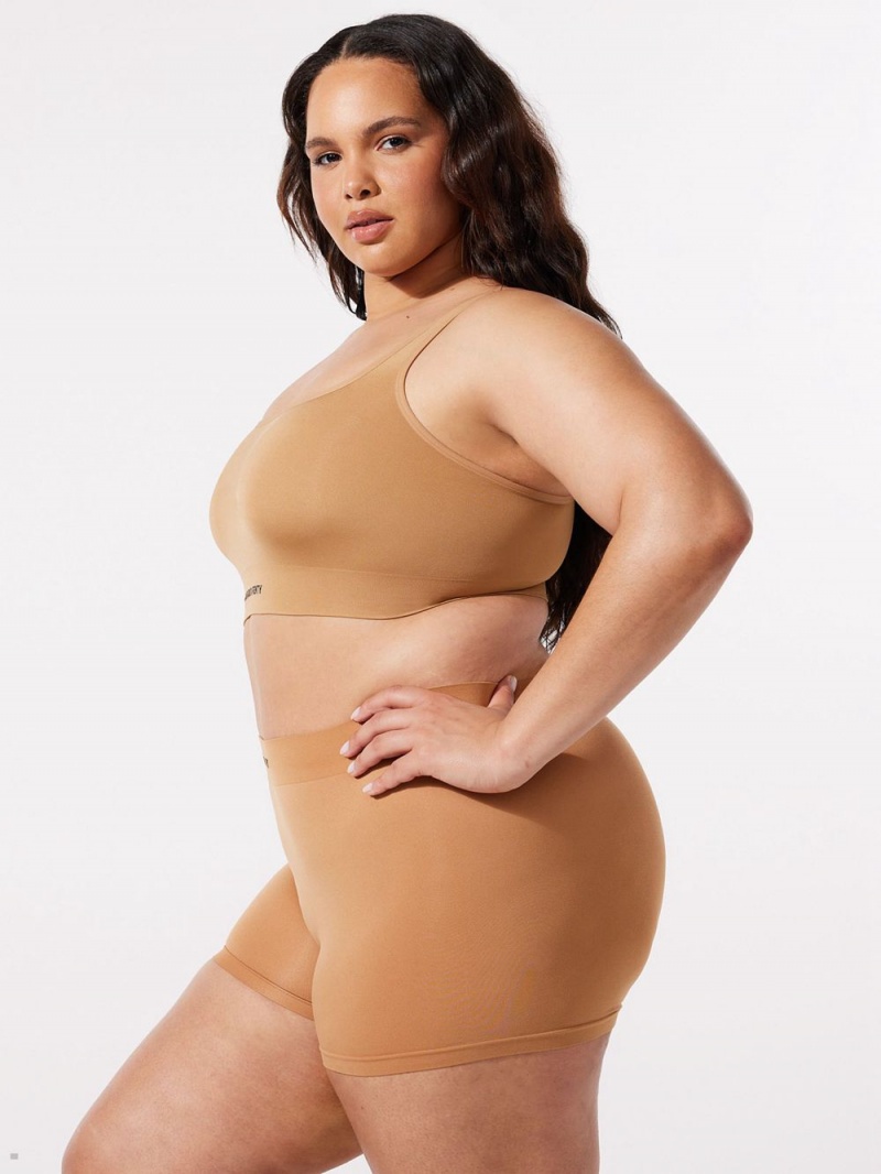 Savage X Fenty Seamless Scoop-Neck Beige | CP5867190