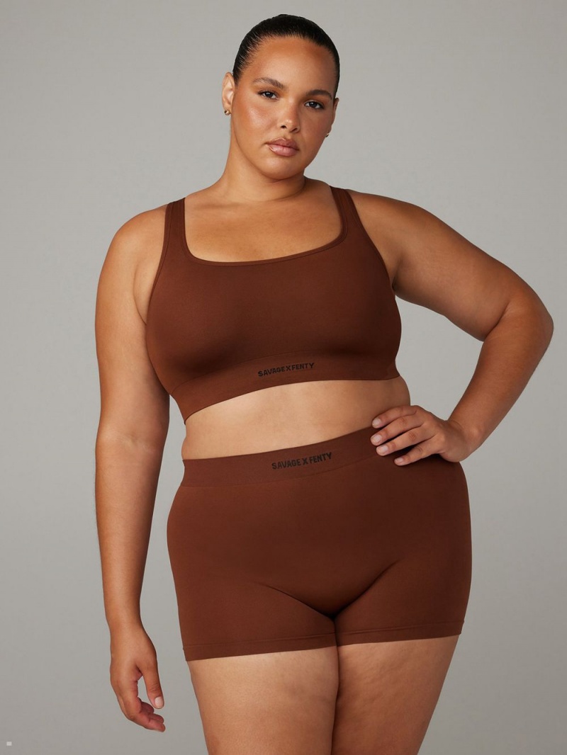 Savage X Fenty Seamless Scoop-Neck Brune | EY8902341