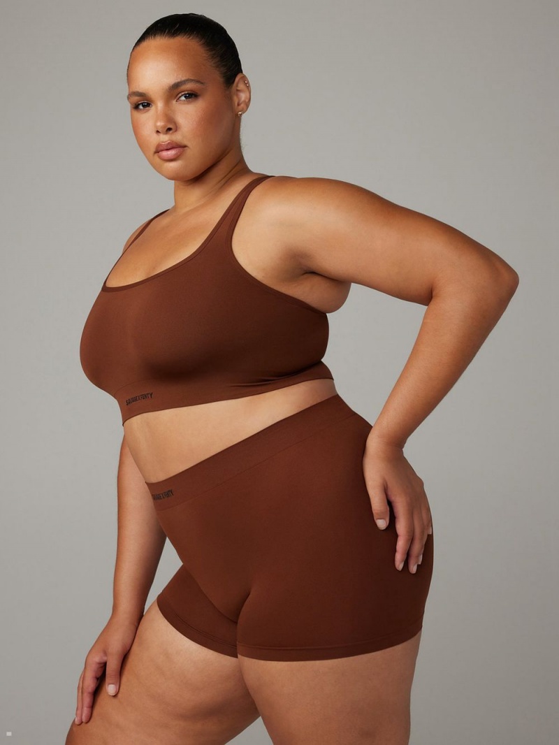 Savage X Fenty Seamless Scoop-Neck Brune | EY8902341