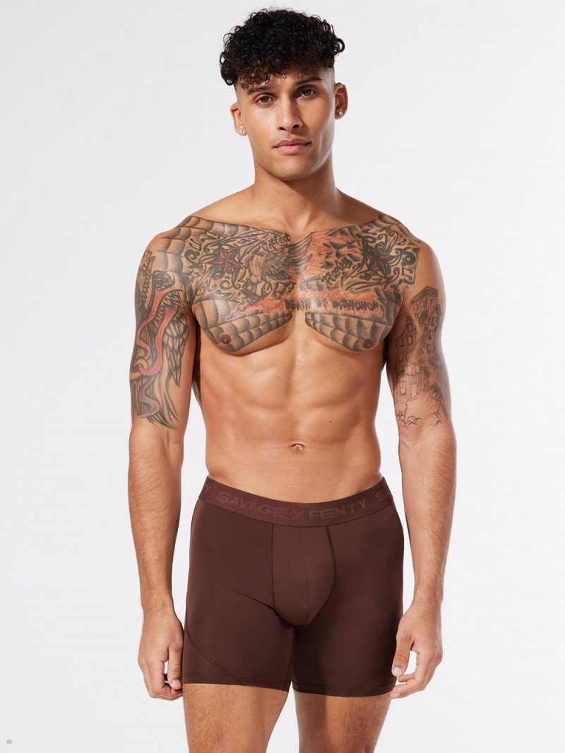 Savage X Fenty Shadow Fit Boxer Brune | XH0485372