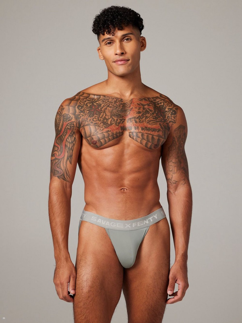 Savage X Fenty Shadow Fit Jock Páskové Dyb Grå | AV2098315