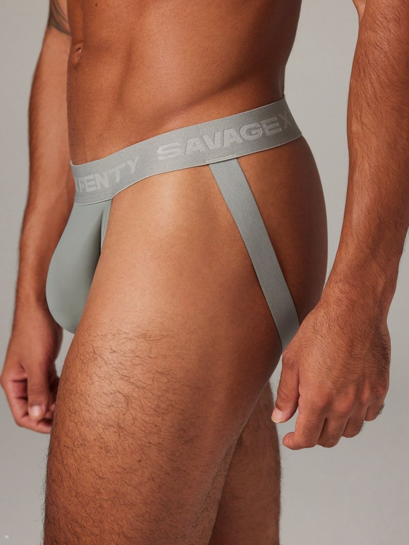 Savage X Fenty Shadow Fit Jock Páskové Dyb Grå | AV2098315