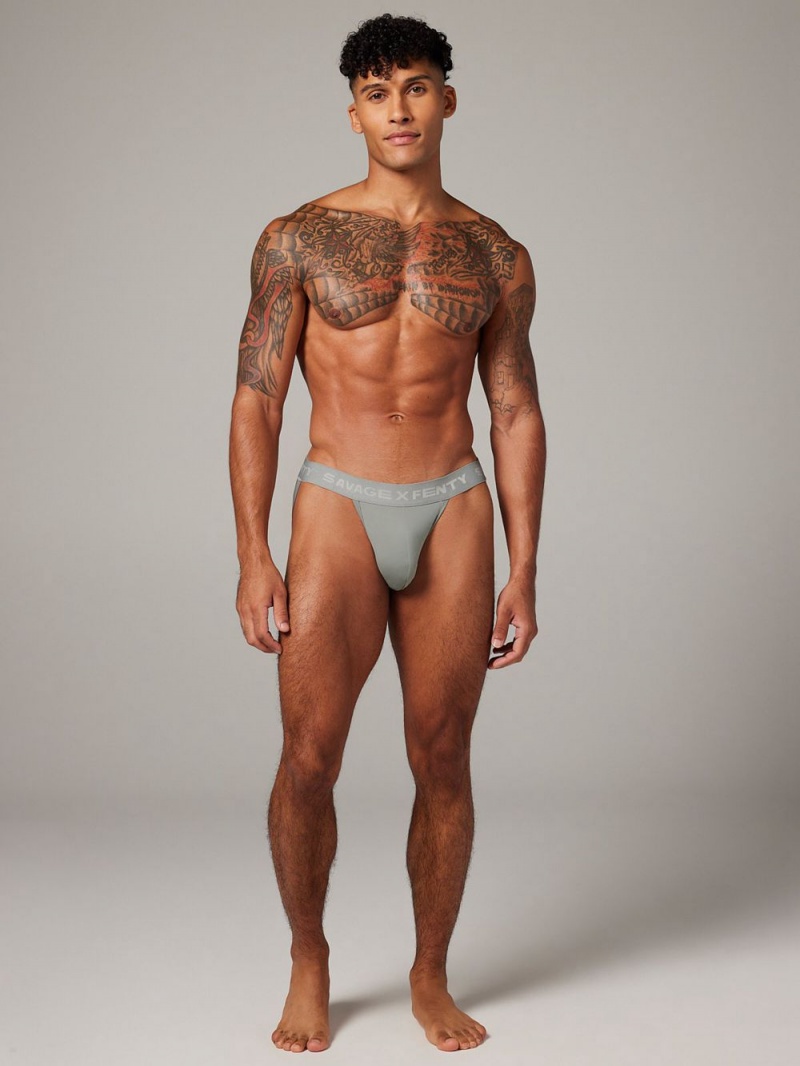 Savage X Fenty Shadow Fit Jock Páskové Dyb Grå | AV2098315