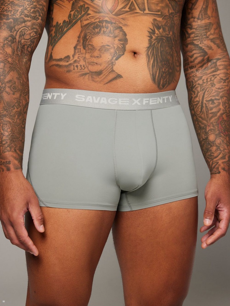 Savage X Fenty Shadow Fit Trunks Dyb Grå | CM5291046