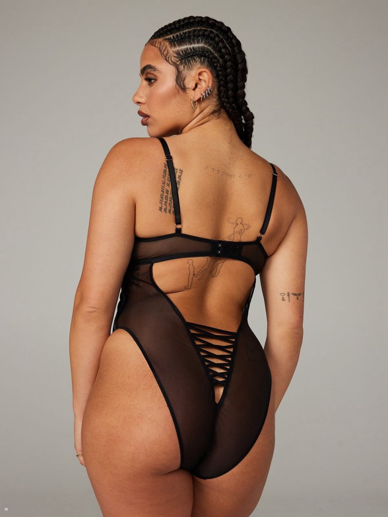 Savage X Fenty Wallflower Underwire Teddy Sort | XB2179835