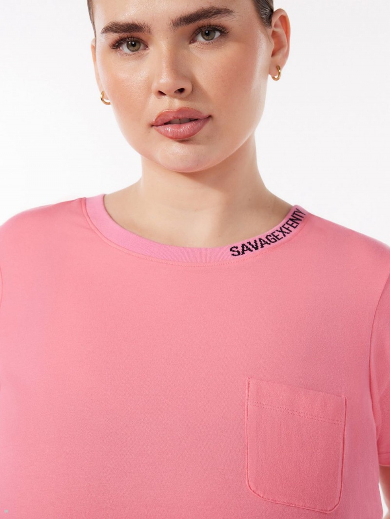 Savage X Fenty Xssential Baby Tee Lyserød | IP1045639