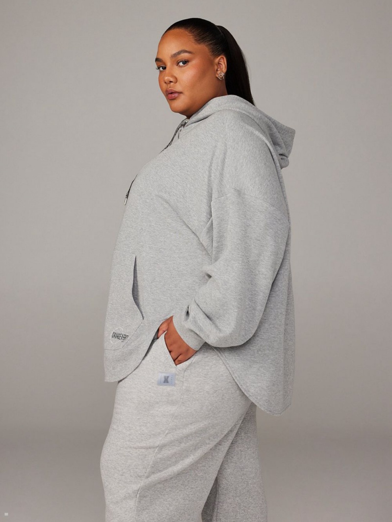 Savage X Fenty Xssential Scope Logo Oversized Grå | EZ2834165